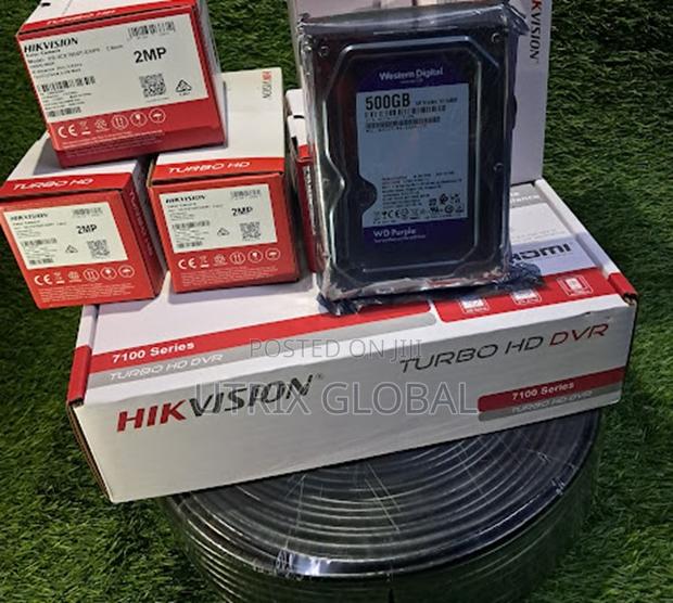 Hikvision 8ch Cctv Kit 5 Cameras Full Package