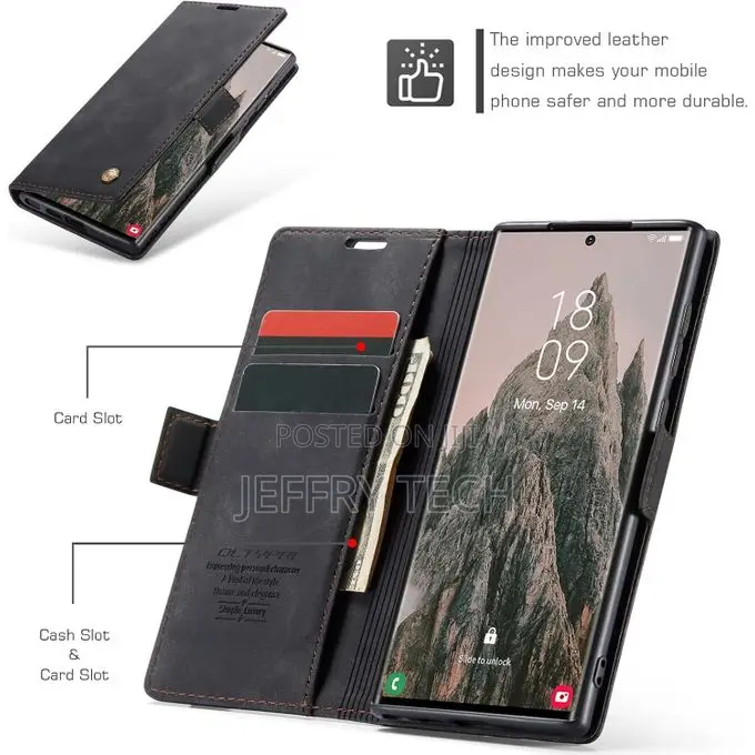 Gokil Casme Samsung Galaxy S26 Ultra Leather Flip Wallet Cover