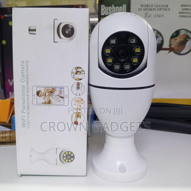 1080p Wifi Bulb Security Camera 360° Panoramic View - thumbnail 3