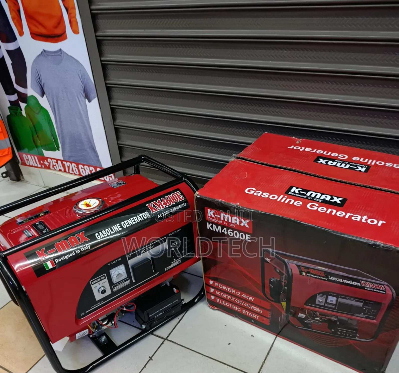 2.4 Kva K Max Gasoline Generator/ Key and Manual Start K Max Generator
