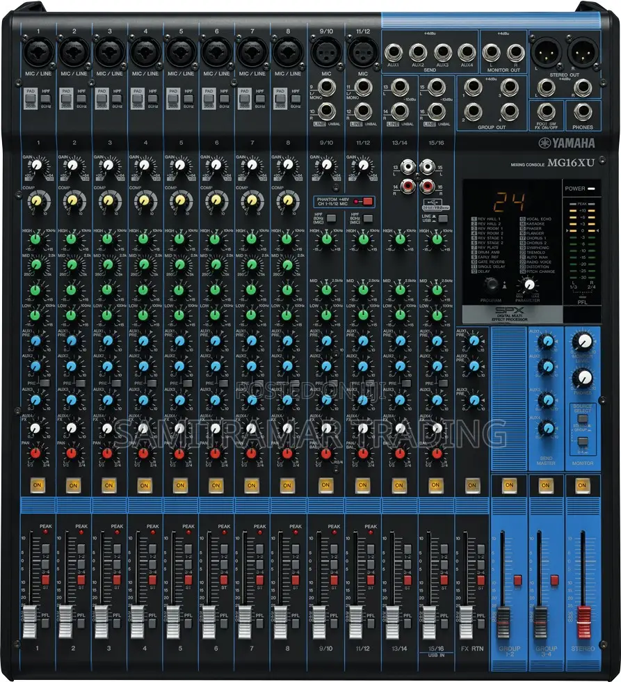 Mg16xu Yamaha 16-channel Analog Mixer With Usb Effects