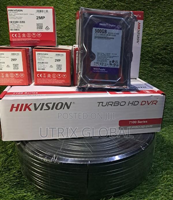 Hikvision 5 Camera Cctv Bundle With Cable