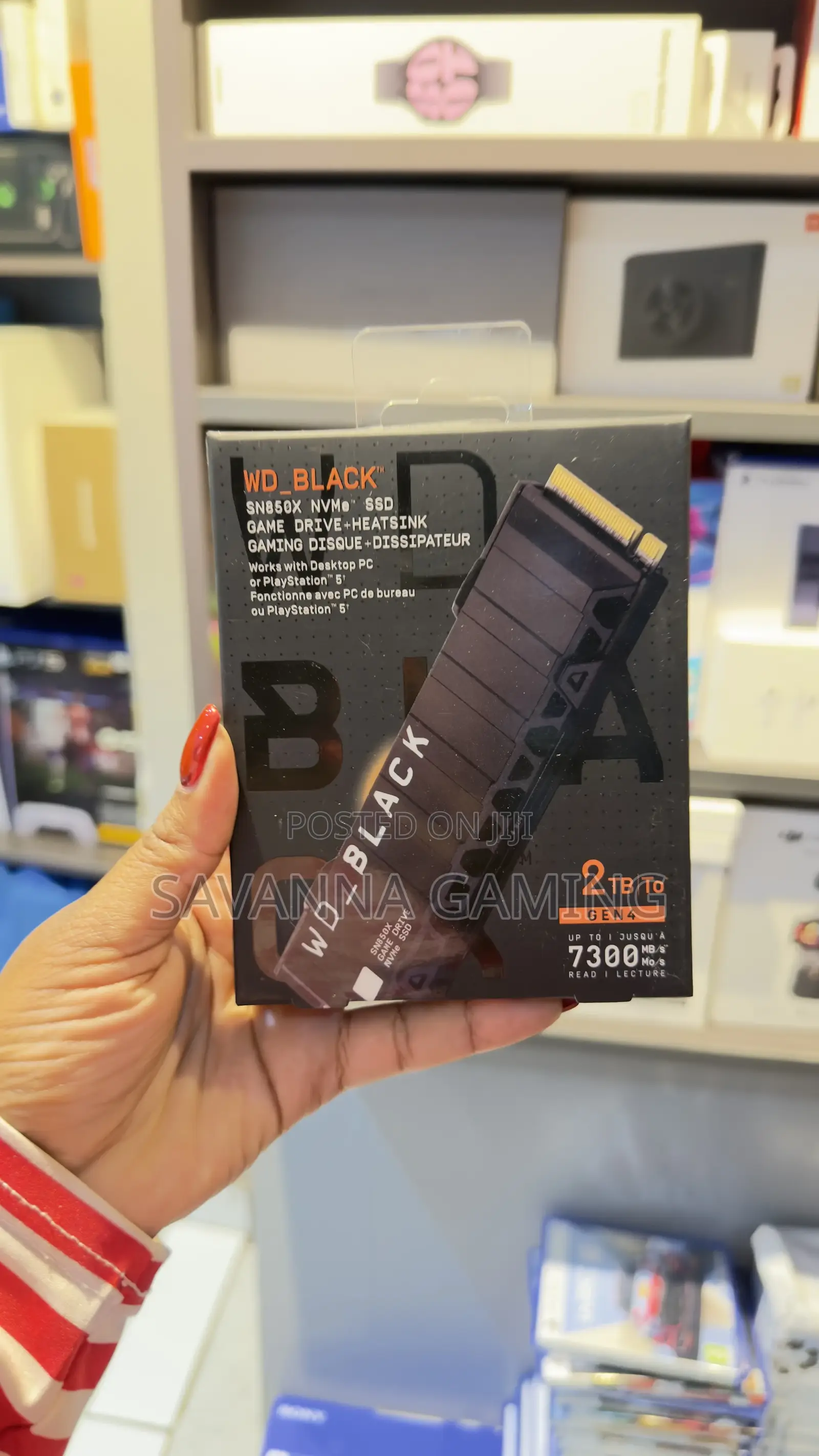 Wd-Black 2tb. Sn850x Nvme SSD Game Drive +Heatsink