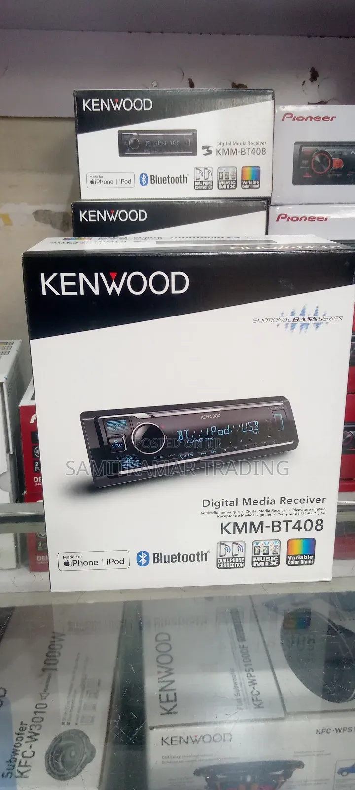 KMM-Bt408 Kenwood 1-Din Digital Media Receiver With Advanced Bluetooth