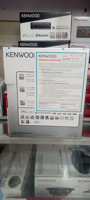 KMM-Bt408 Kenwood 1-Din Digital Media Receiver With Advanced Bluetooth