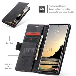 Giokear Caseme Samsung Galaxy S25 Ultra Leather Flip Wallet Cover