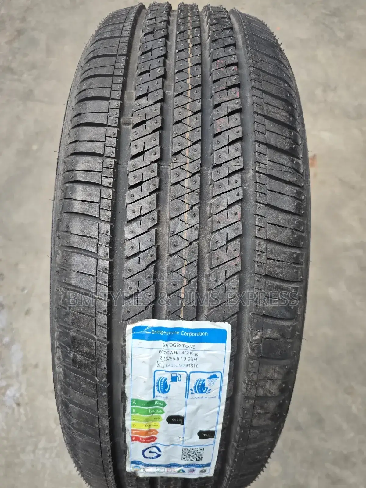 225 /55 R19 Bringstone Tyres (Ecopia)