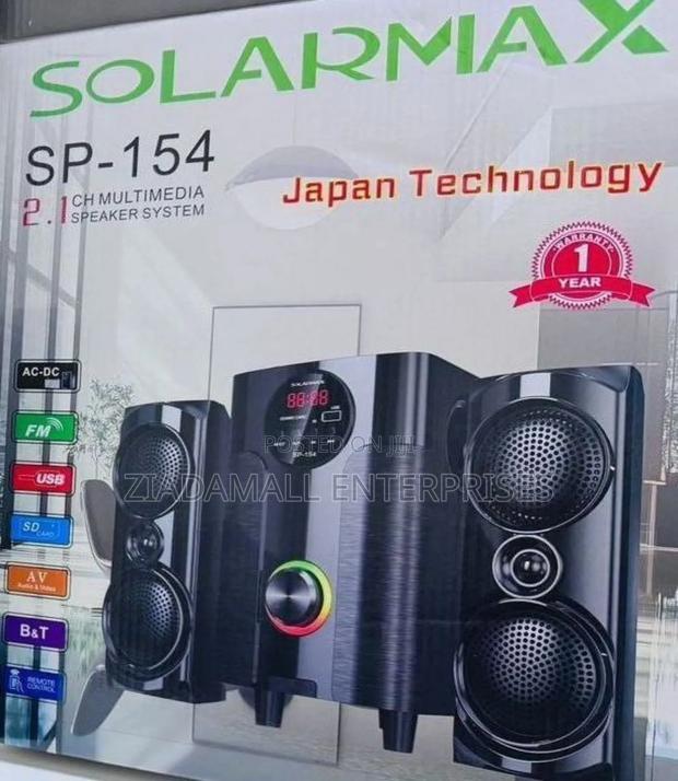 Solarmax 2.1ch Multimedia Speaker System – Deep Bass, Powerful Sound