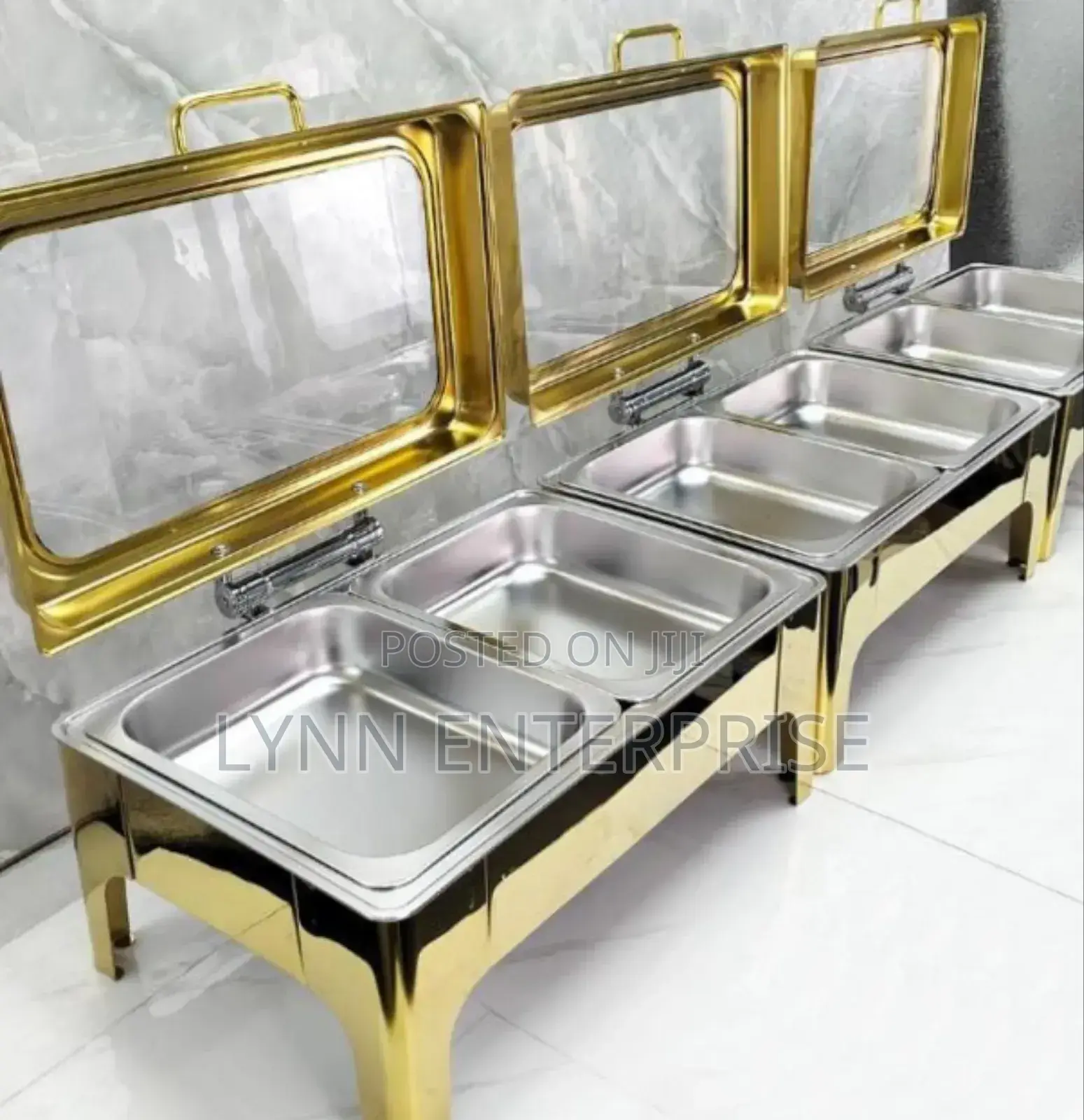 *9l Hydraulic and Golden Rolltops Chafing Dishes