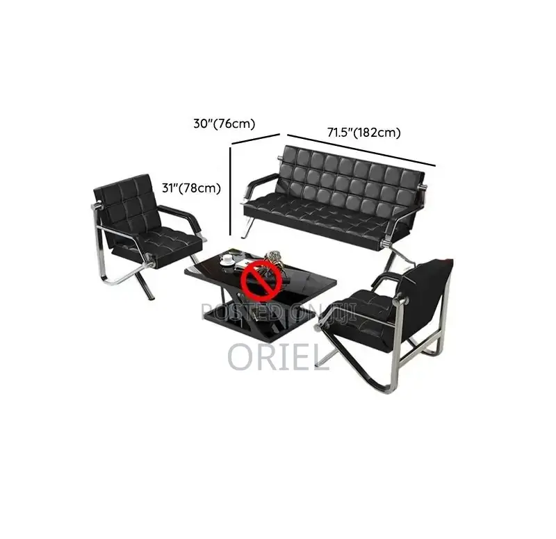 Office Waiting Sofa-Set : Corporate 5-Seater Reception Sofa-Set