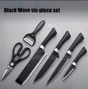 6pc Kitchen Knife Set / Non-Stick Knife Set
