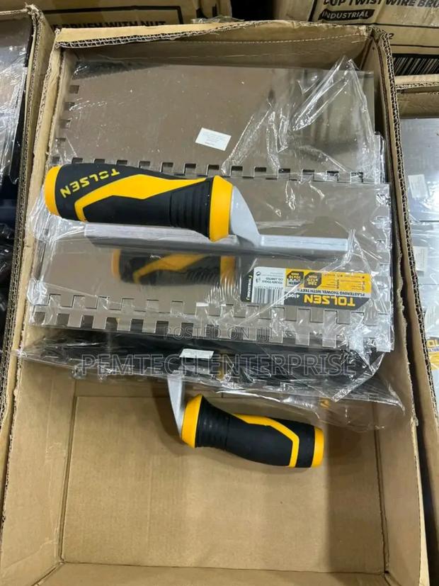 Tolsen Branded Notched Trowels - main view