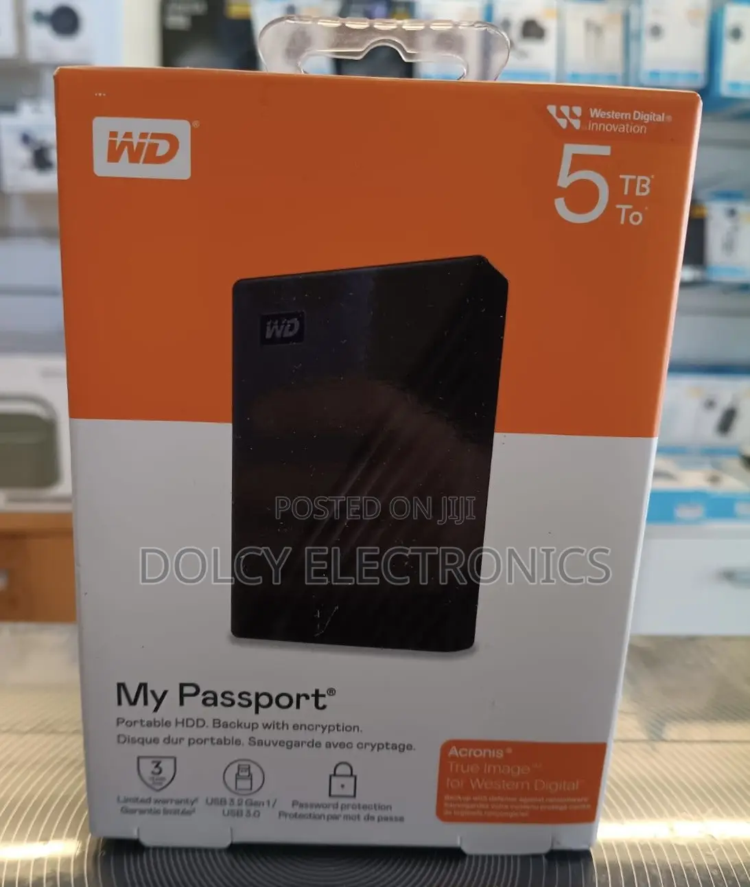 Wd 5tb My Passport Portable External Hard Drive