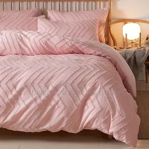 Soft Tufted Wave Duvet Set