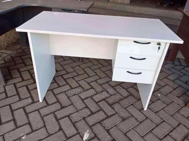 1.2m White Office Desk - main view