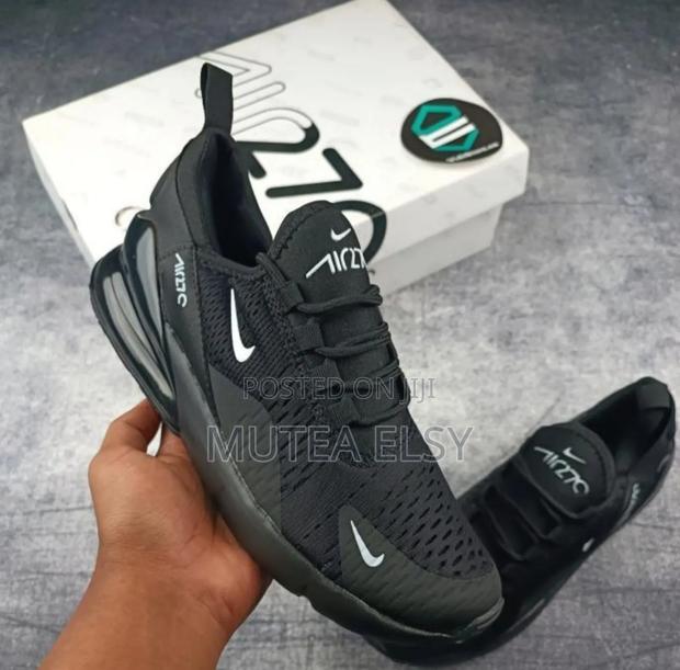 Airmax 270 Black Tick White Sneakers - main view