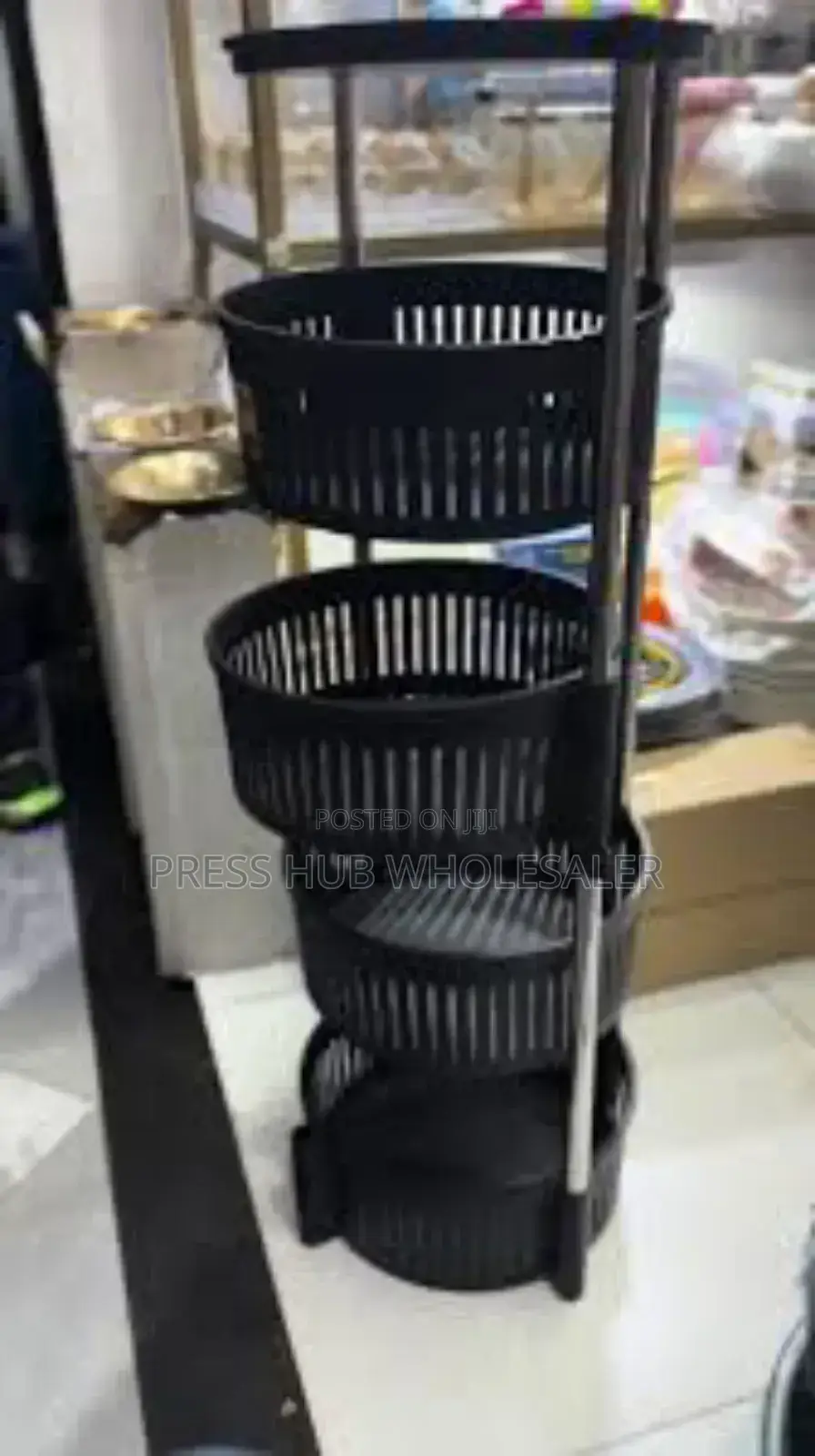4-Tier Rotating Kitchen Storage Rack*