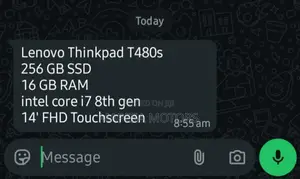 Laptop Lenovo ThinkPad T480s 16GB Intel Core i7 SSD 256GB