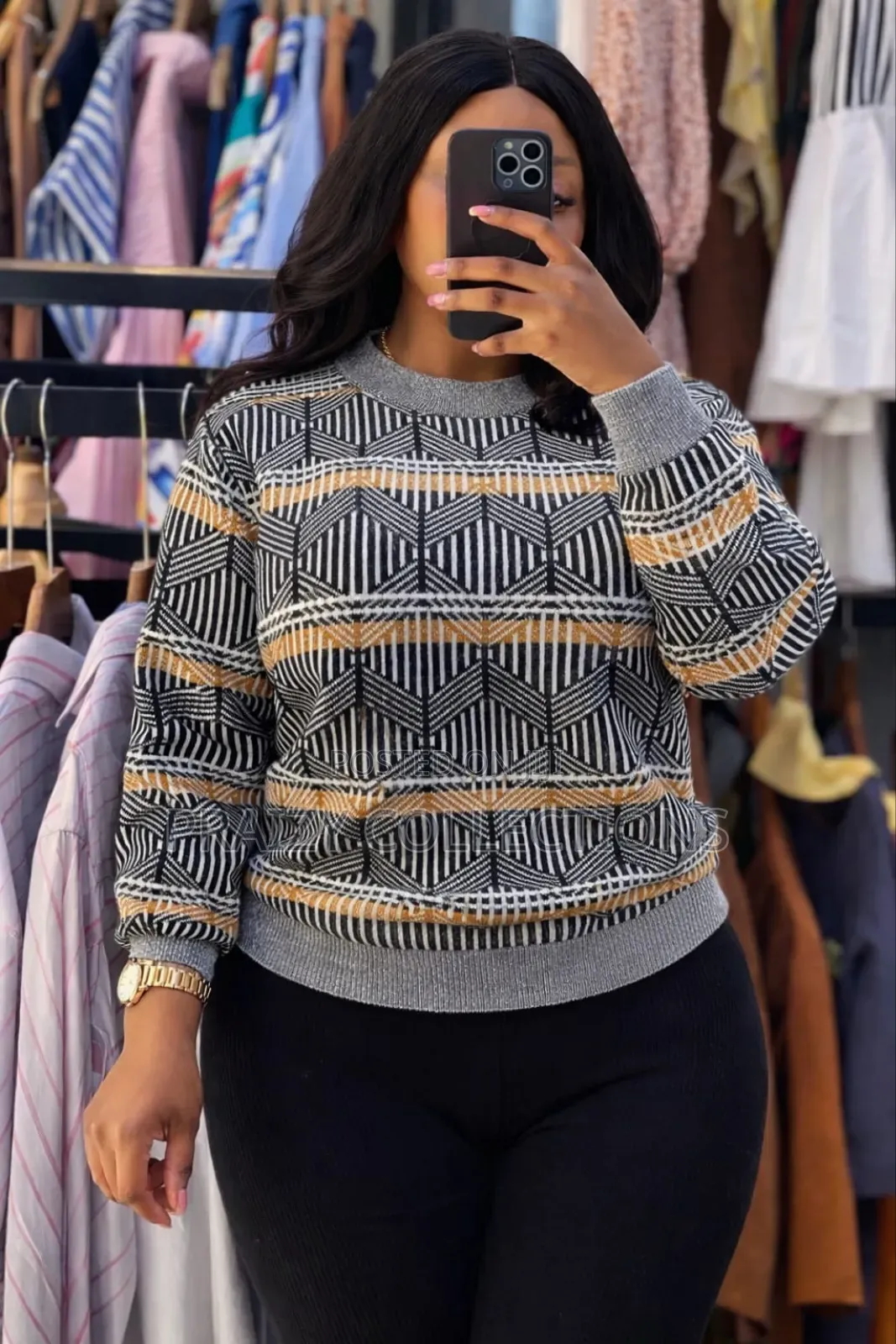 Round Neck Sweater Top