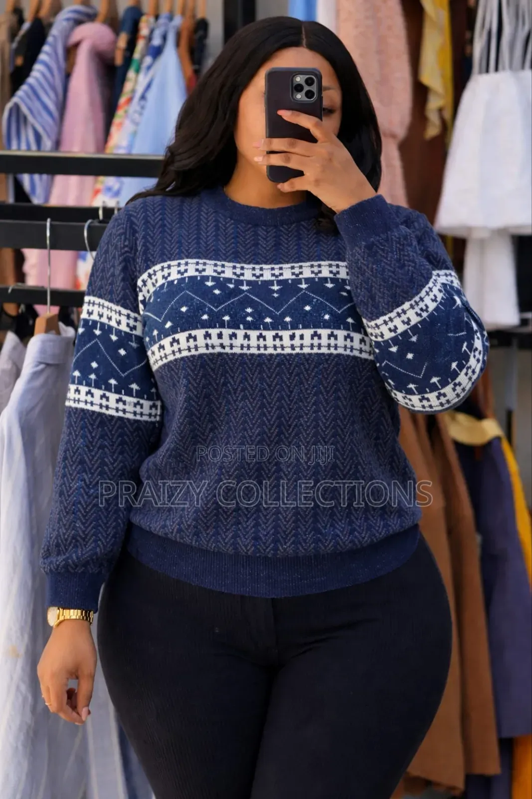 Round Neck Sweater Top