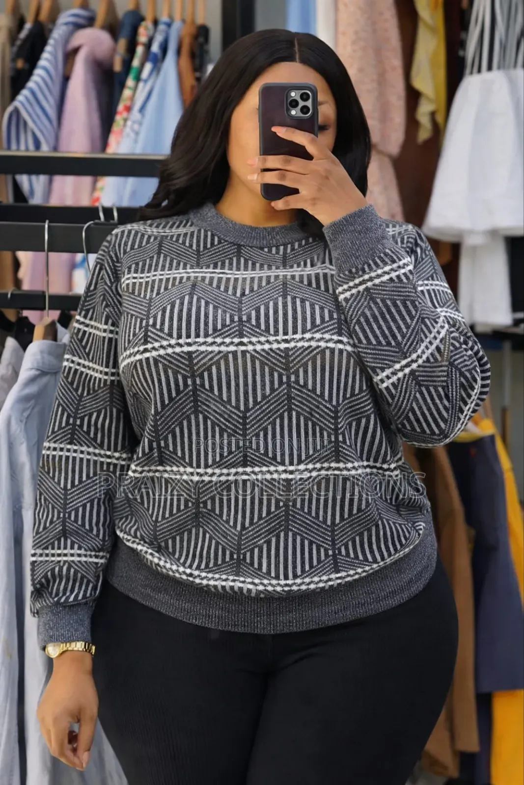 Round Neck Sweater Top