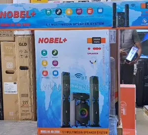 Nobel Tall Boy Speakers-Bt Hometheare-55000w Pmpo- Nb 2080