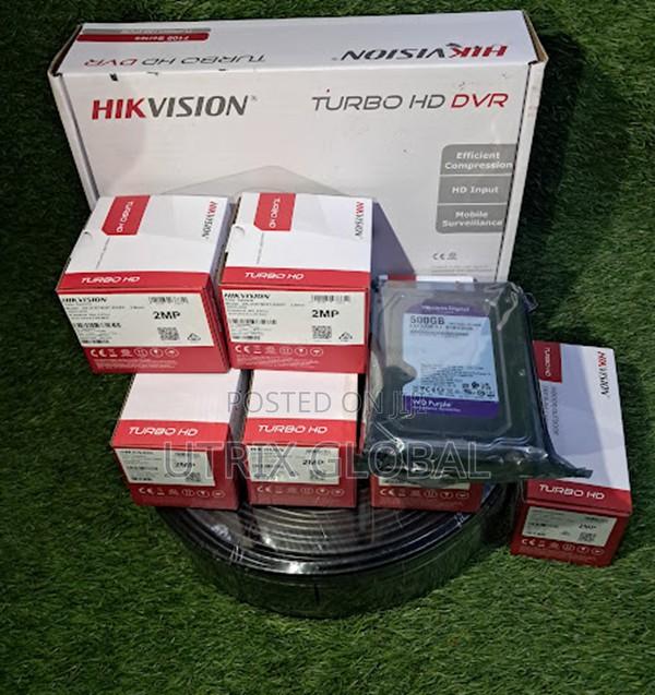 Hikvision 5 Camera Complete Cctv Installation Kit