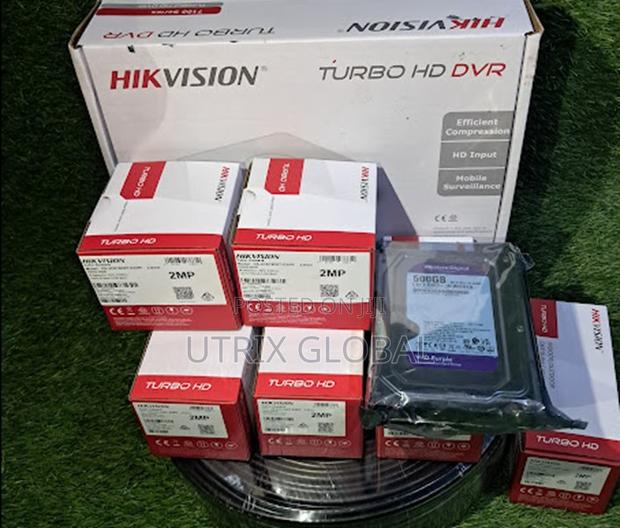Hikvision 8 Channel Dvr With 5 Cctv Cameras