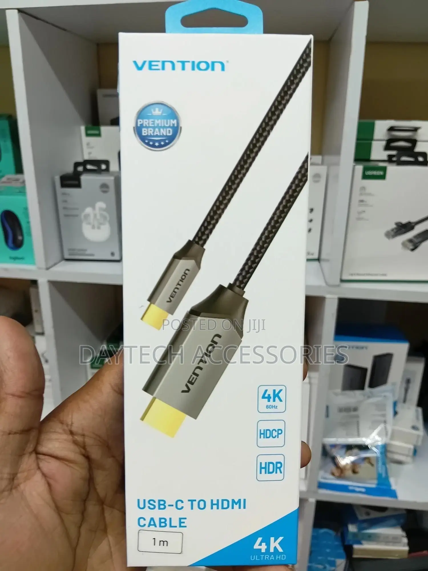 Vention Cotton Braided Usb C to Hdmi Cable at 60hz