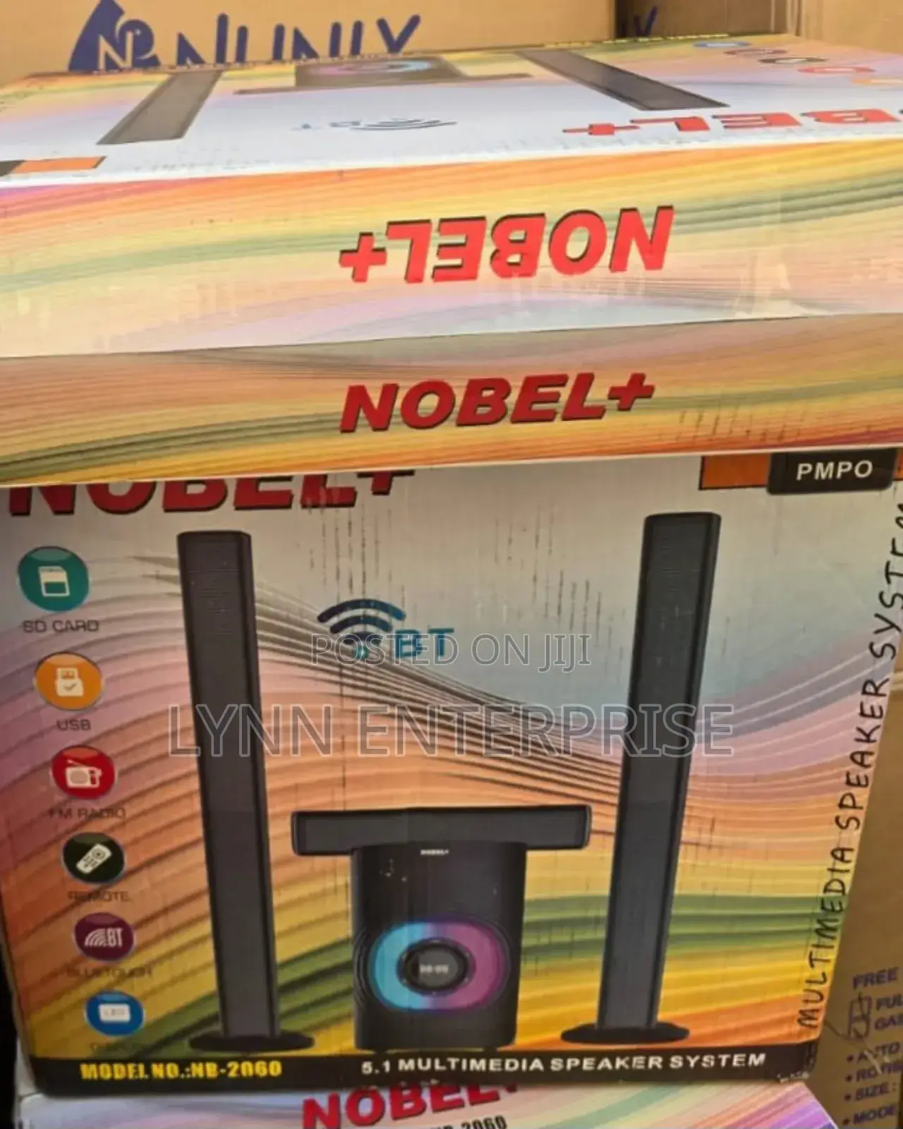 Nobel Nb-2060 5.1ch High Tech Multimedia Sound System Bt/Fm/Usb/Aux.