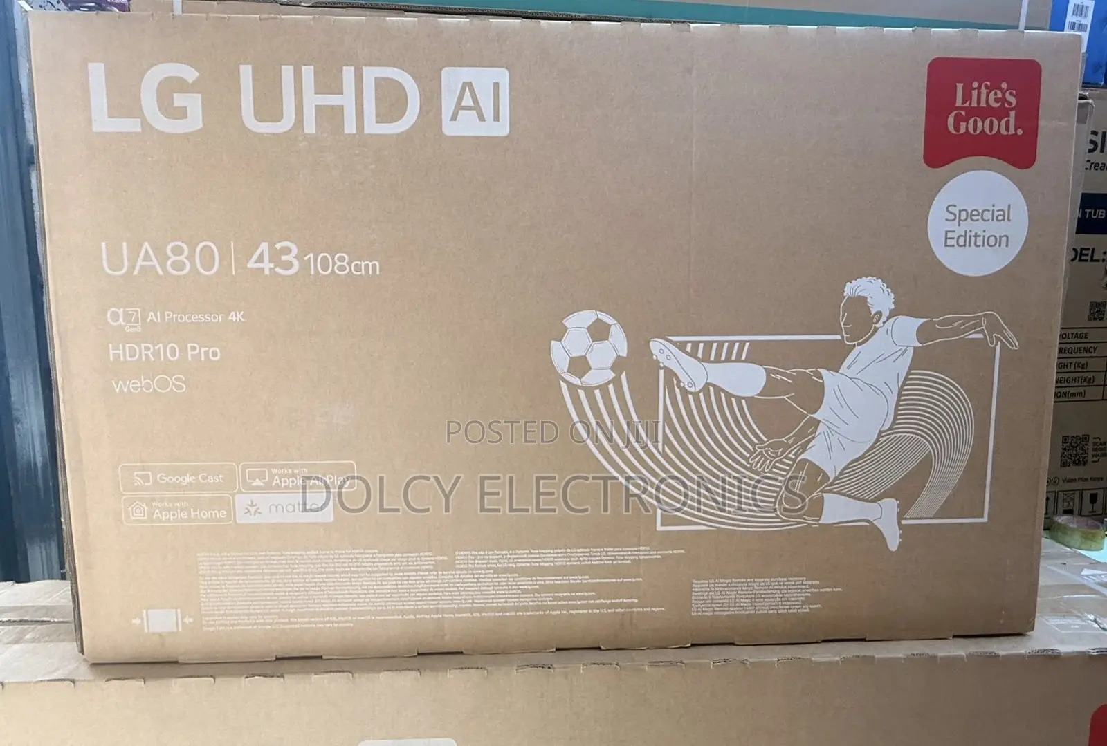 Lg Uhd Ua80 43" 4k Smart Tv Hdr10 Webos25 2025