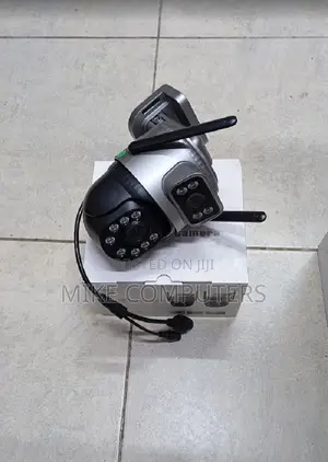 Black Dual Lens 4g Electric Model Surveillance Camera