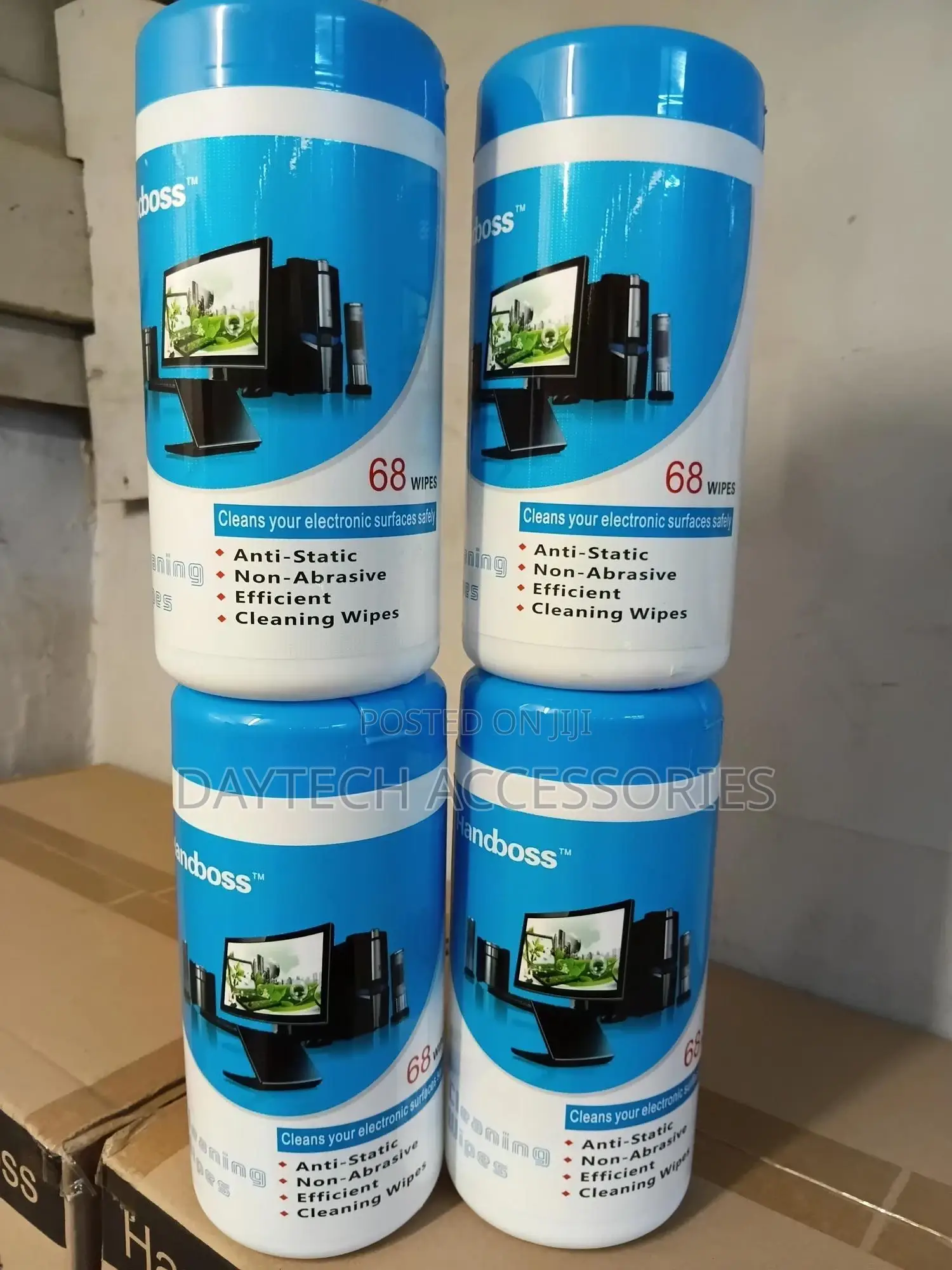 Handboss Anti Static Screen Cleaning Wipes 68 PCS