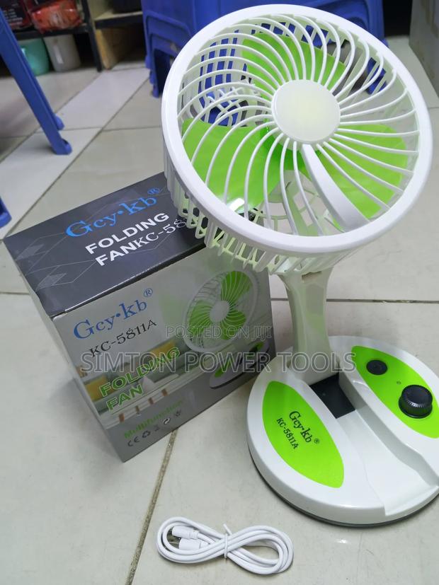 Portable Folding Fan With Light - thumbnail 2