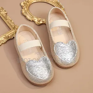 Girls' Doll Shoes. Gold/Silver Colour. Sizes 24-29. Delivery Available