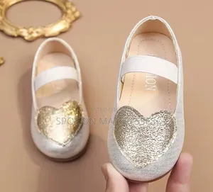 Girls' Doll Shoes. Gold/Silver Colour. Sizes 24-29. Delivery Available