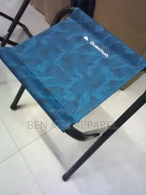 1.6 KGS Rectangular Foldable Portable Stool Steel and Fabric