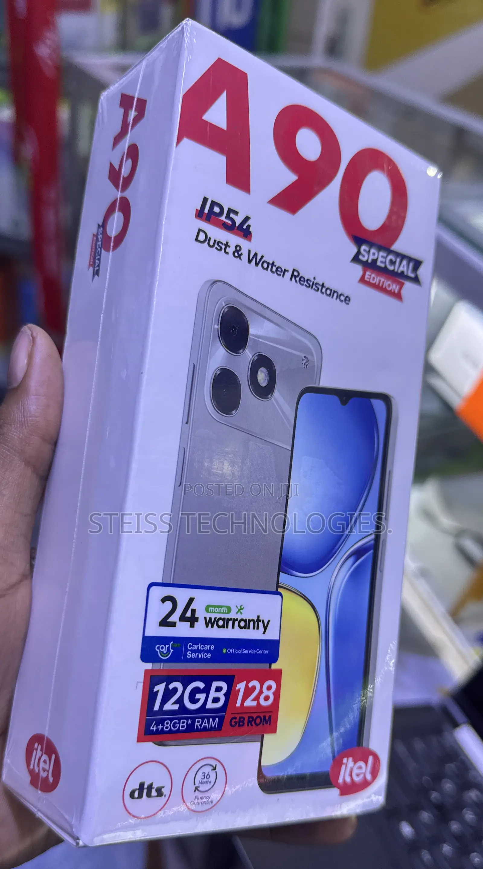 New Itel A90 128 GB Black