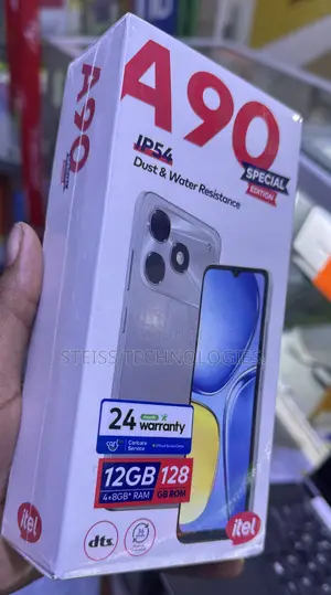 New Itel A90 128 GB Black