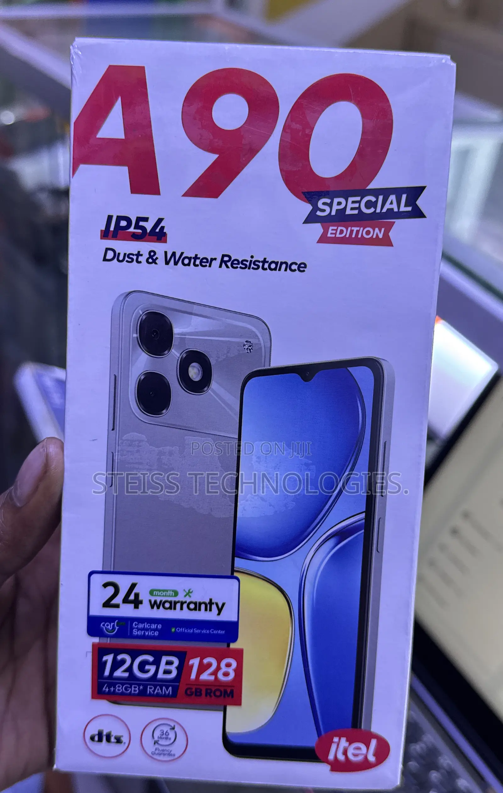 New Itel A90 128 GB Black
