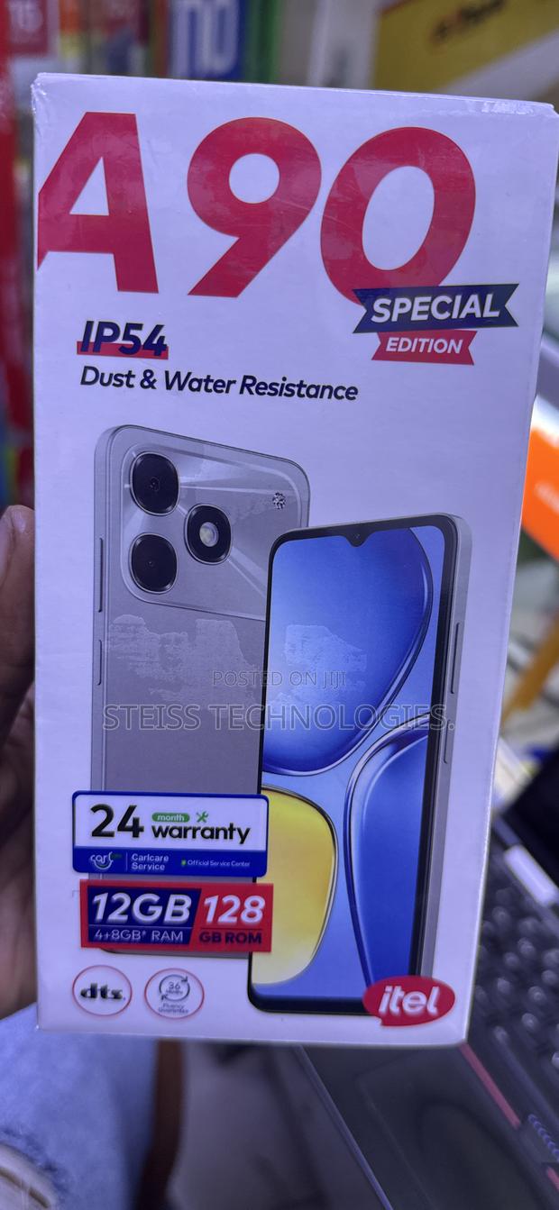 New Itel A90 128 GB Black - main view