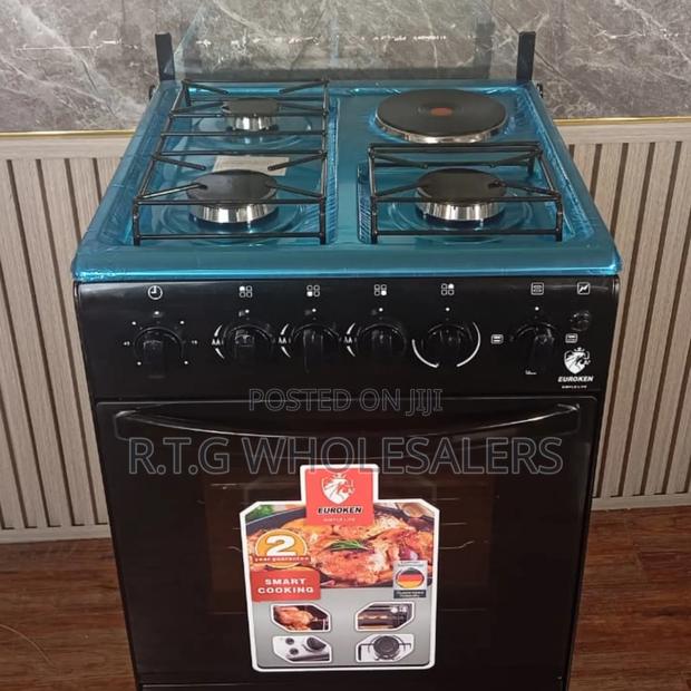 Euro-55 3g+1e Cooker With Free Chopping Board Oven Accessories