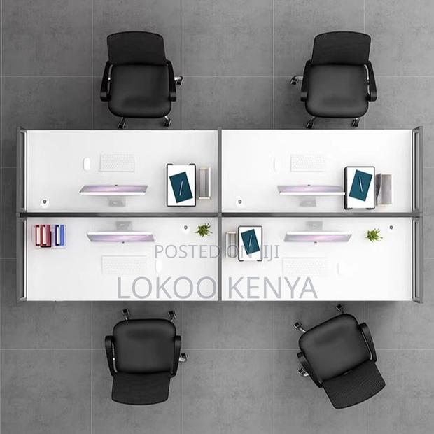 Office Workstation ; 4-Person Simple Workstation - thumbnail 2