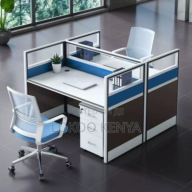 Office Workstation ; 4-Person Simple Workstation - thumbnail 4