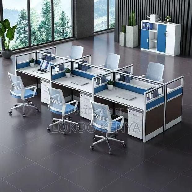 Office Workstation ; 4-Person Simple Workstation - thumbnail 7