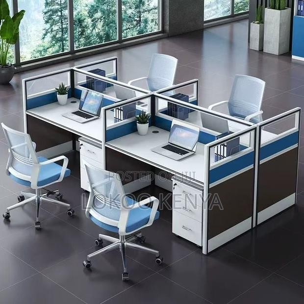 Office Workstation ; 4-Person Simple Workstation - thumbnail 9