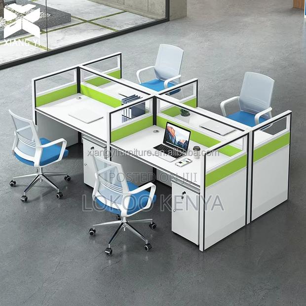 Office Workstation ; 4-Person Simple Workstation - thumbnail 15