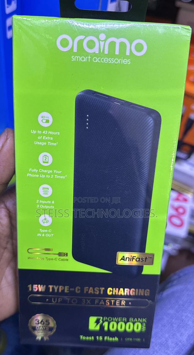 Oraimo 15w Powerbank - main view