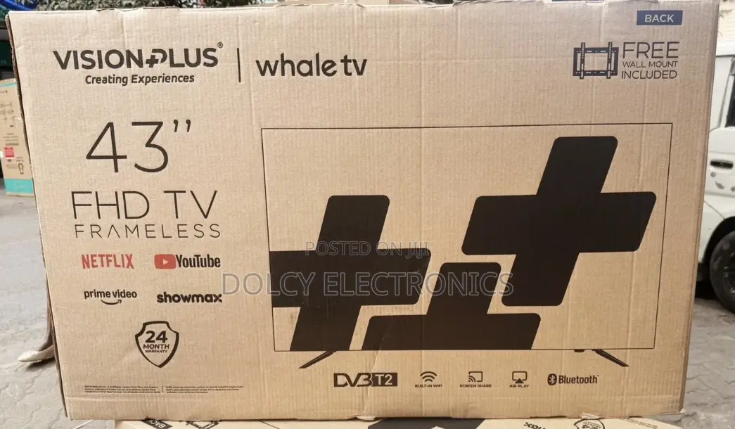 Vision Plus 43′′ Fhd Frameless Whale Tv Smart Tv