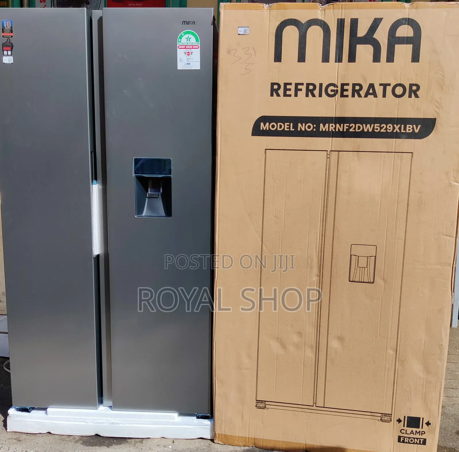 Mika 529l Side by Side Fridge